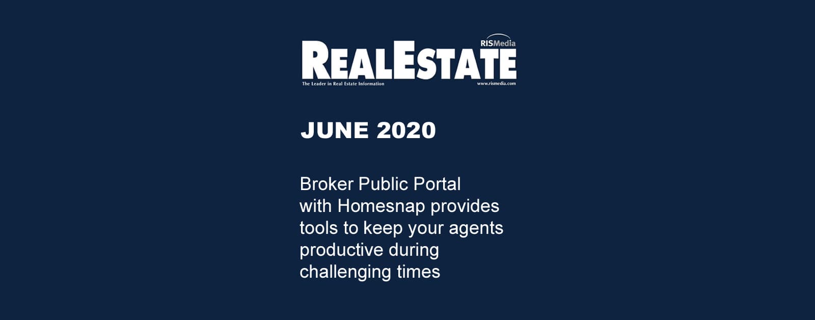 June RE magazine promo image