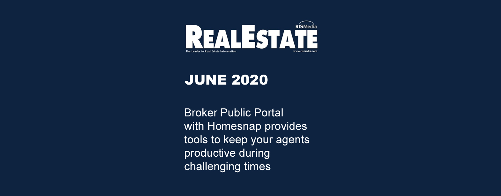 June RE magazine promo image