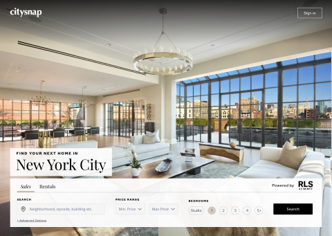 Citysnap Landing Page